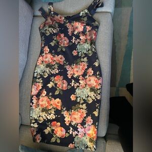 Navy Blue Floral Wedding Guest Dress 💐💍